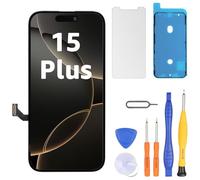 LL TRADER Screen for iPhone 15 Plus LCD 6.7" Replacement FHD Touch Screen 3D Touch Digitizer Frame Assembly and Repair Kit U01