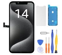 LL TRADER Screen Replacement for iPhone 14 6.1" LCD Retina FHD Display COF Touch Screen Digitiser with Repair Tool Kits, Waterproof Tape, Screen Protoctor