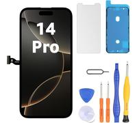 LL TRADER Screen Replacement for iPhone 14 Pro 6.1" LCD Retina FHD Display COF Touch Screen Digitiser with Repair Tool Kits, Waterproof Tape and Screen Protoctor (Truetone programable)