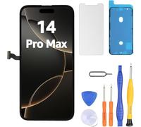 LL TRADER Screen Replacement for iPhone 14 Pro Max 6.7" LCD Retina FHD Display COF Touch Screen Digitiser with Repair Tool Kits, Waterproof Tape and Screen Protoctor (Truetone programable)