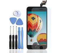 LL TRADER Screen Replacement for iPhone 6 (4.7 inch) Black LCD Touch Digitizer Full Display Assembly with Home Button+Front Facing Camera Proximity Sensor+Ear Speaker+Full Repair Tools, Black