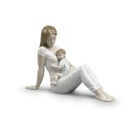LLADRÓ A Mother'S Love Figurine Type 445. Porcelain Figure Figure.