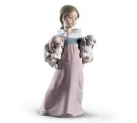LLADRÓ Arms Full Of Love Girl Figurine. Porcelain Figure Figure.