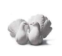 LLADRÓ Couple Of Doves Figurine. Porcelain Figure Figure.