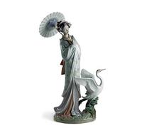 LLADRÓ Japanese Portrait Woman Figurine. Porcelain Figure Figure.