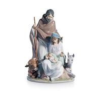 LLADRÓ Joyful Event Nativity Figurine. Porcelain Figure Figure.