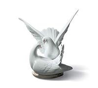 LLADRÓ Love Nest Doves Figurine. Porcelain Figure Figure.