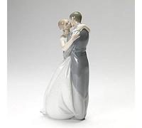 Lladro Nao 02001613 A KISS Forever Porcelain Figurine Glased New, White,black