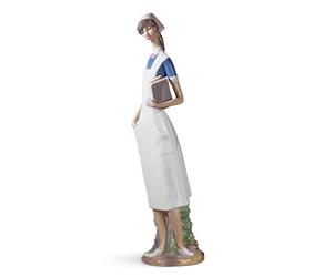 LLADRÓ Nurse Figurine. Porcelain Figure Figure.