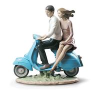 LLADRÓ Riding With You Couple Figurine. Porcelain Figure Figure.
