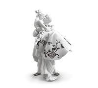 LLADRÓ The Happiest Day Couple. Figurine. Silver luster