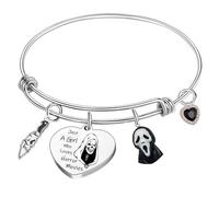 LLAFY Horror Movie Gift for Women Ghost Face Bracelets Scream Merchandise Horror Themed Gifts