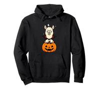 Llama Alpaca Animal Lover Vampire Pumpkin Halloween Boy Girl Pullover Hoodie