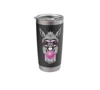Llama Alpaca Bubble Gum Wearing Glasses Stainless Steel Insulated Tumbler