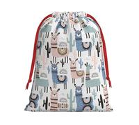 Llama Alpaca Cactus Print Gift Stylish Bags Holiday Parties Wedding Favors Candy Wrapping Storage Reusable