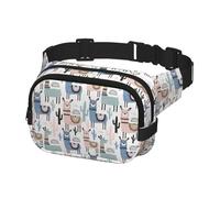 Llama Alpaca Cactus Print Waist Bag Fanny Packs for Men&Women with Adjustable Belt for Outdoors Workout