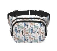 Llama Alpaca Cactus Unisex Fashion Waist Packs, Stylish Fanny Packs for Workouts, Running, Traveling, and Hiking