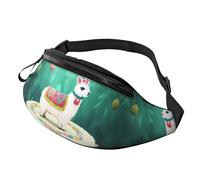 Llama Alpaca Cake Cactus Fanny Pack for Women Men Fashion Waist Pack Adjustable Belt Bag for Workout Running Travelling Casual Waist Bag, Llama Alpaca Cake Cactus, One Size