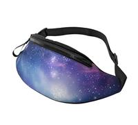 Llama Alpaca Cake Cactus Fanny Pack for Women Men Fashion Waist Pack Adjustable Belt Bag for Workout Running Travelling Casual Waist Bag, Mysterious Stars, One Size