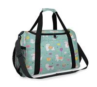 Llama Alpaca Cute Travel Duffel Bag for Girls Boys Women Men Alpaca Weekend Overnight Bag Shoulder Tote Luggage Handbag for Travel Sports Gym