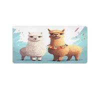 Llama Alpaca Desk Pad，Multifunctional Smooth Generic Keyboard Pad，Extended X Large Portable and Washable Desk Mat for PC Gaming, Office & Home Use