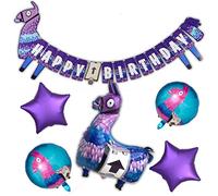 Llama/Alpaca Foil Balloon & Banner Set - Perfect Gamer Party Decorations Supplies