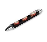 Llama Alpaca1 Sushi Novelty Ballpoint Pen Printed Retractable Black Round Barrel Fine Point Pens 0.5mm 1/2/4 Pcs