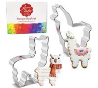 Llama and Alpaca Cookie Cutters 2-Pc. Set Made in USA by Ann Clark