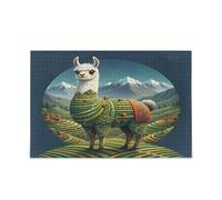 Llama Andean Mountains Collage Jigsaw Puzzles for Adults for Relaxation and Family Fun 500 Piecing