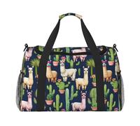 Llama animal alpaca cactus Print Daily essentials Large Capacity Hand Carry Bag for Weekend Getaways style Bags
