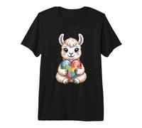 Llama Autism Awareness Puzzle Heart Neurodiversity Support Premium T-Shirt
