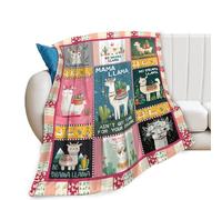 Llama Blanket, Alpaca Throw Blanket,Llama Tropical Gifts Blankets Stuff Fleece Flannel Plush for Girls Women Men Boys Lovers Adults Soft Bedding Gift for Sofa Bed Office Home Decor 50"x40"