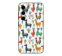 Llama Cactus Novelty Phone Cases Compatible With Galaxy S23/Plus/Ultra Slim TPU Protective Cover Case Printed Protector