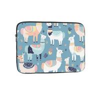 Llama Cartoon Pattern Laptop Bag 15 inch Business Briefcase Gifts for Men Women Water Resistant Laptop Sleeve Carry On Laptop Case Shockproof Protective Computer Bag Notebook Case