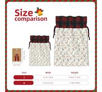 Llama Cartoon Pattern Print Personalized Christmas Drawstring Gift Bags,Packaging And Storage Bags,Snack Bags