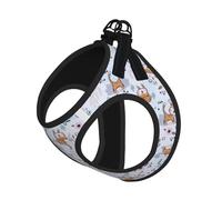 Llama Cartoon Pattern Print Pet Leash Vest,Breathable Mesh Pet Harness, Reflective For Small Medium Dogs Safe Easy Walking