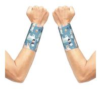 Llama Cartoon Pattern Stretch Wrist Support Wristband, Breathable Sports Wrist Wrap, Elastic Wristbands For Basketball Tennis Gym
