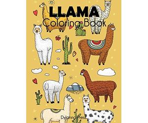 Llama Coloring Book