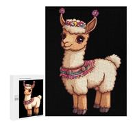 Llama Cute Wooden Jigsaw Puzzles for Adults Funny Brain-Teasing Game Idea Puzzle Gift