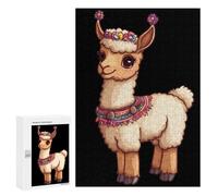 Llama Cute Wooden Jigsaw Puzzles for Adults Funny Brain-Teasing Game Idea Puzzle Gift