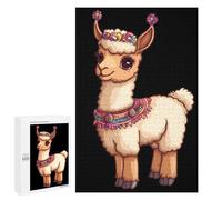 Llama Cute Wooden Jigsaw Puzzles for Adults Funny Brain-Teasing Game Idea Puzzle Gift