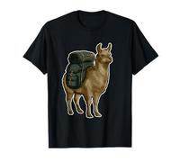 Llama Hiking Adventure Explorer Backpack T-Shirt
