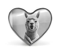 Llama in Bath Custom Brooch Pin Heart Lapel Pins Tie Suit Dress Accessories for Men Women Wedding Birthday