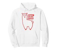 Llama Love You Forever Cute Funny Valentine's Day Pun Pullover Hoodie
