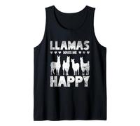 Llama Make Me Happy Lover Funny Llama Tank Top