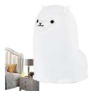 Llama Night Light - Llama Shaped Squishy Lamp, Nursery Night Light with Adjustable Brightness | Kids Bedroom Table Lamp, Window Decoration, Cute Animal Nightlight for Children