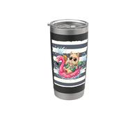 Llama on a Floating Flamingo Stainless Steel Insulated Tumbler