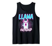 Llama Out Loud Funny 80s Nature Wildlife Tank Top