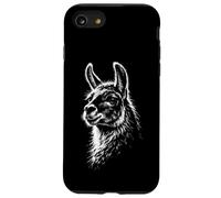 Llama Portrait Black and White Animal Lover Case for iPhone SE (2020) / 7/8