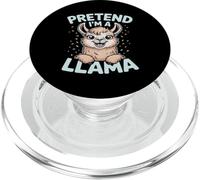 Llama Pretend I'm A Llama Cute Animal Alpaca Llama Lover Men PopSockets PopGrip for MagSafe